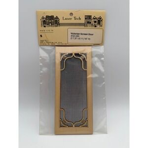 Laser Tech Victorian Screen Door Dollhouse Miniature 1/12 Scale SD-065 Vintage